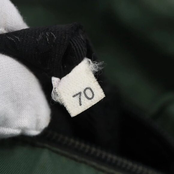 PRADA Tote Bag Nylon Khaki Silver Auth bs31174 - Picture 11 of 16